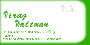 virag waltman business card
